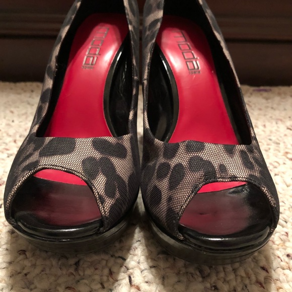Mods Spana Platform Peep Toe Size 8 - Picture 3 of 5